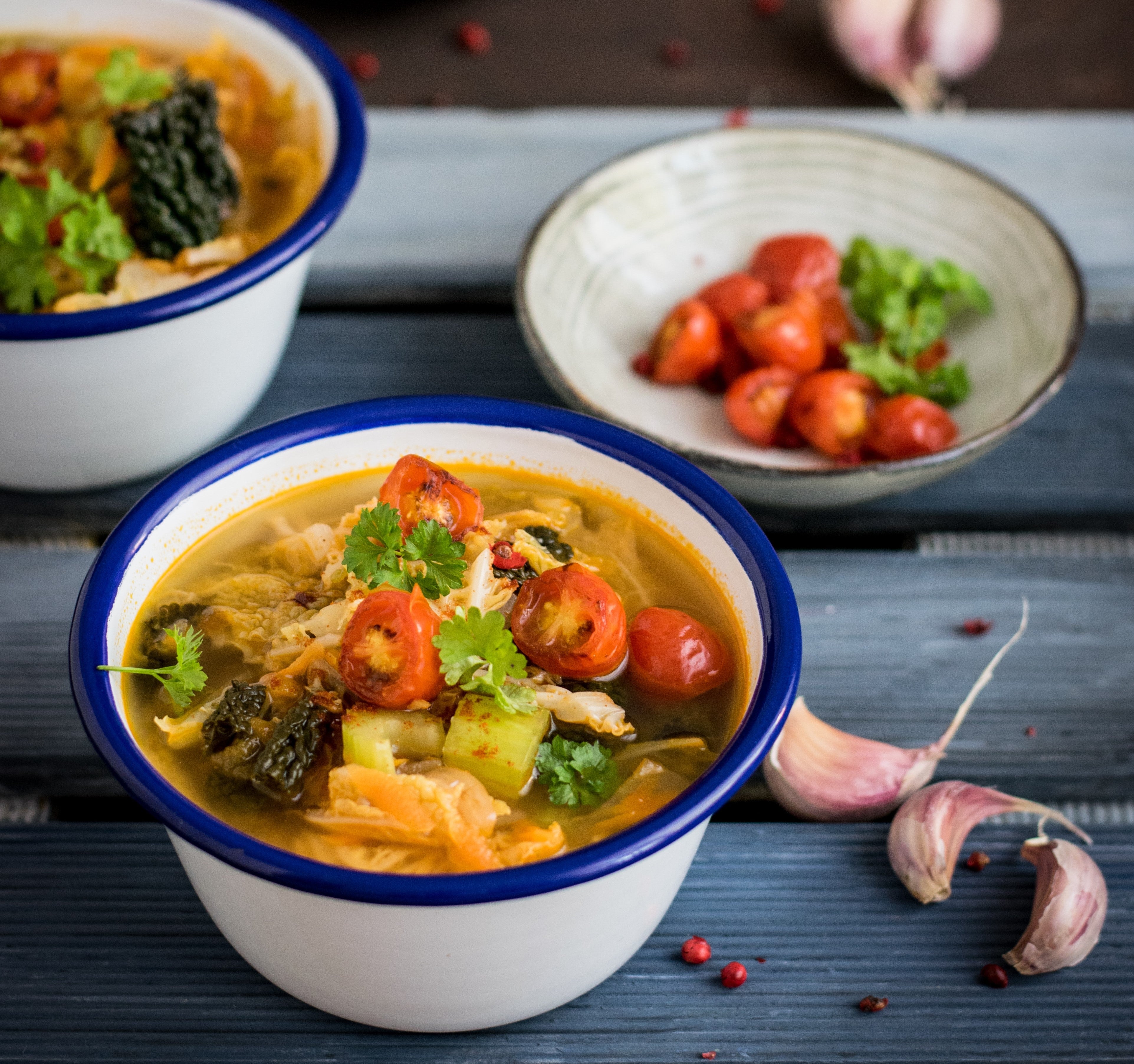 Easy Vegetable Soup with Dried Herbs