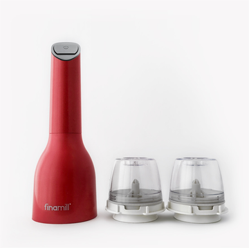 FinaMill Battery – Pepper Mill & Spice Grinder in One.  1 Mill 2 PRO Plus Pods Included
